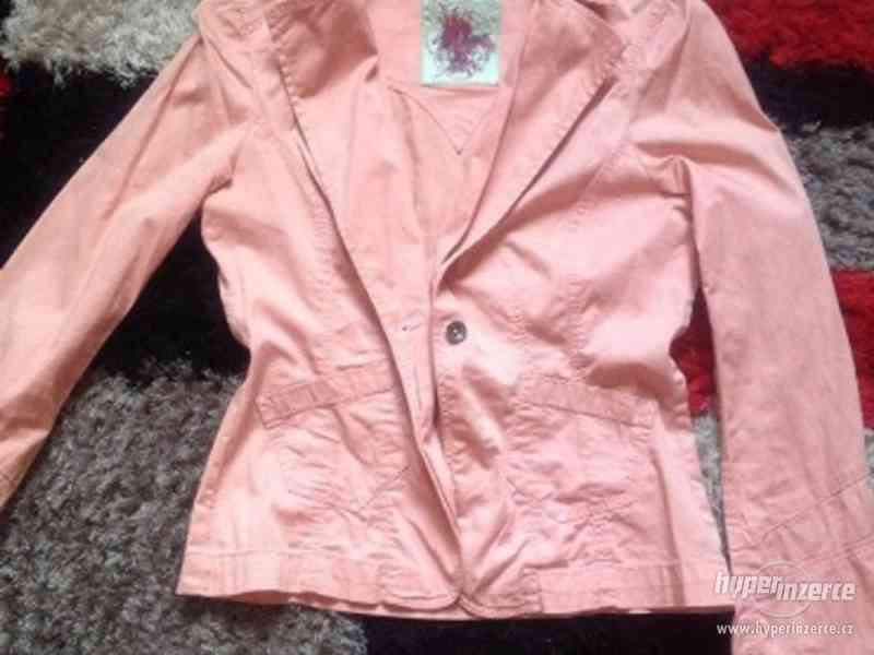 růžové značkové dámské sako sáčko, v. 36-38 - foto 1