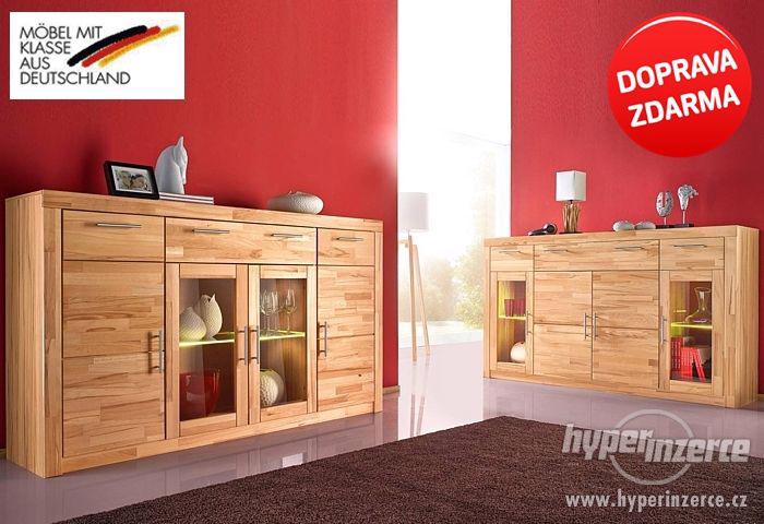 Komoda Stefi - JÁDROVÝ BUK MASIV - GERMANY - foto 3