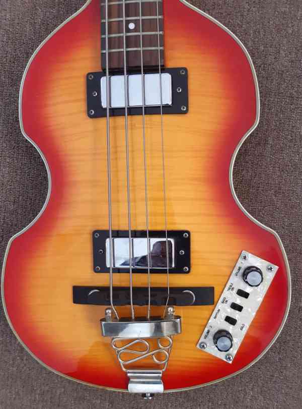 Baskytara Atrics Beatles Bass BB-05 sunburst - foto 3