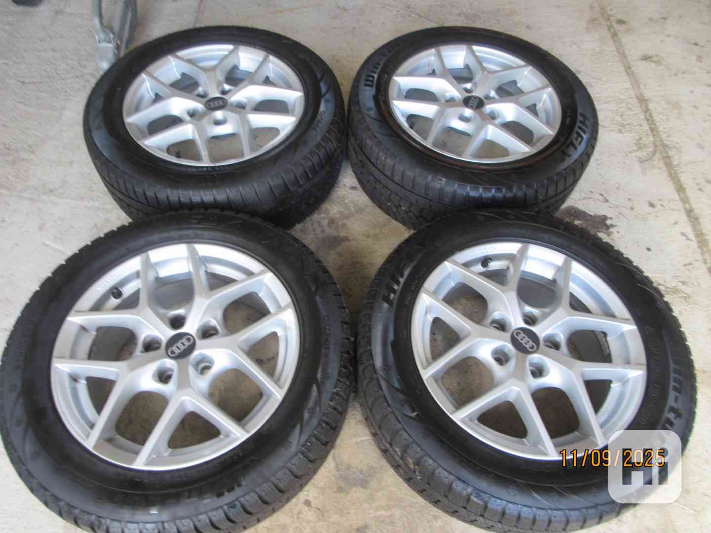 Zimní pneu 225/55/ R16  disk 7Jx16H2 5x112 Audi - foto 1