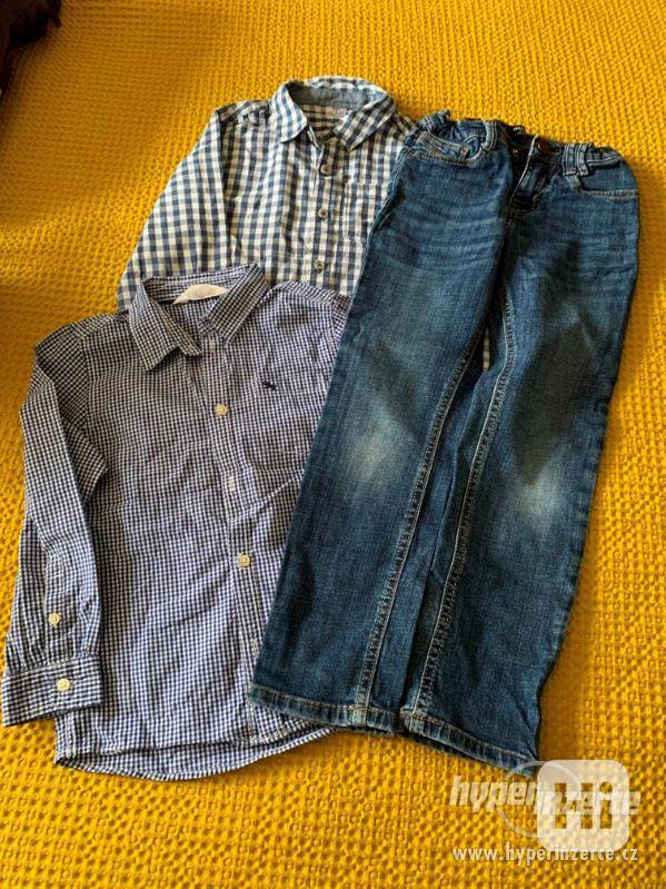 Chlapecké kalhoty a košile 7-8 let - foto 1