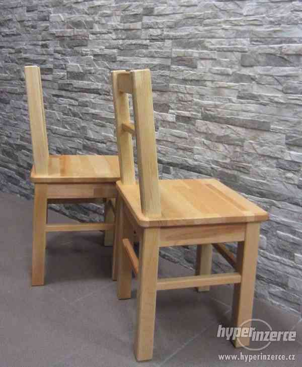 Dětská souprava Stůl + židle - Jádrový buk MASIV GERMANY - foto 9