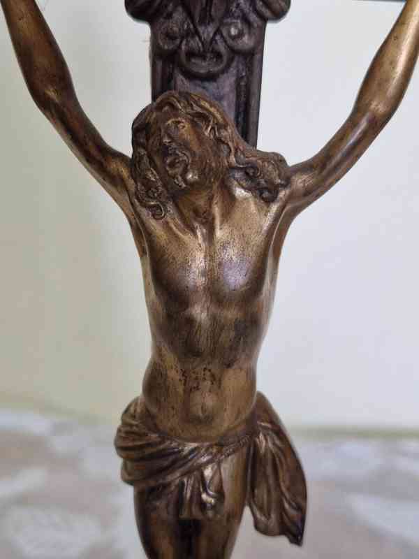 Krásný empírový Kříž Ježíš Kristus na Kříži - foto 6