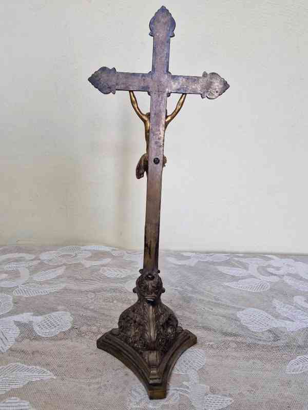 Krásný empírový Kříž Ježíš Kristus na Kříži - foto 9