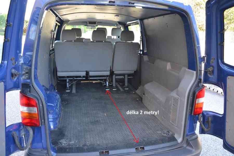 VW T5 LONG 2.5 TDi, Klima, 6 míst, ČR pův, Nová STK. - foto 12