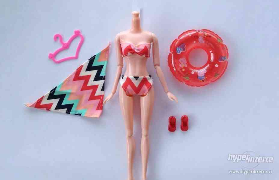 NOVÉ! Plavecký set pro panenku Barbie, se sukýnkou a kruhem - foto 1