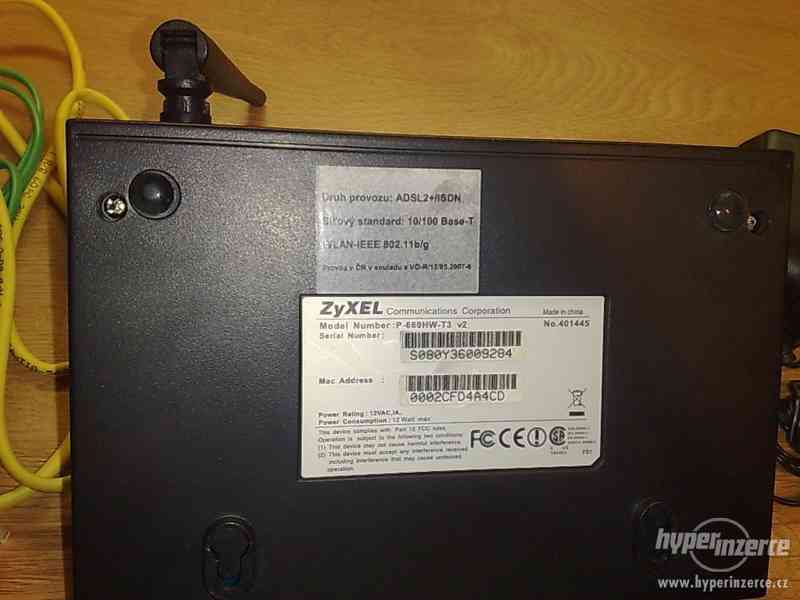 Prodám wifi modem Zyxel P-660HW na vysokorychlostní internet - foto 4