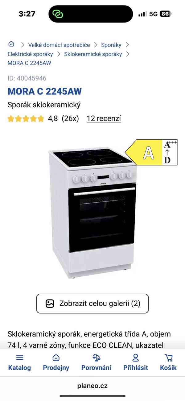 Elektrický sporák Mora  - foto 3