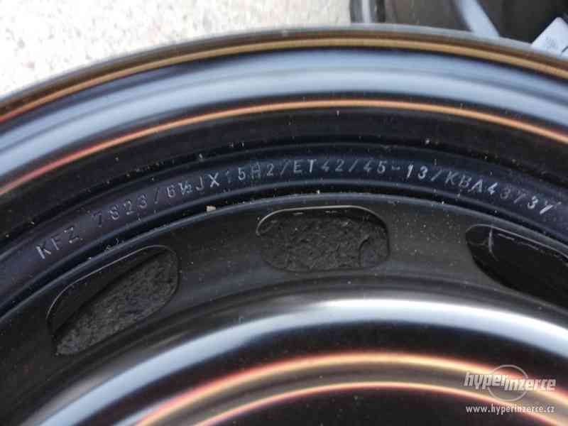 ocelové disky Peugeot 15" - foto 2