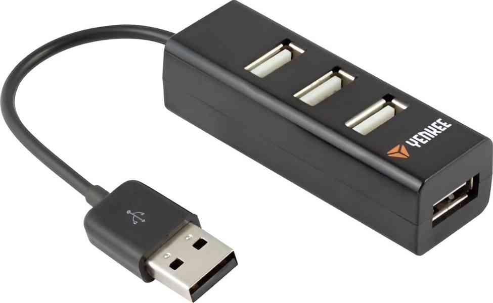 USB Hub Yenkee YHB 4001BK, 4 USB porty