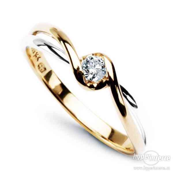 Luxusní zlaté zásnubní prsteny z Itálie - foto 3