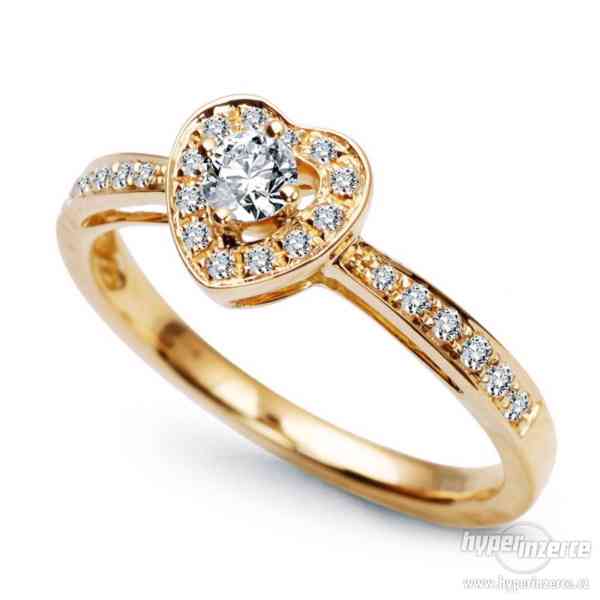 Luxusní zlaté zásnubní prsteny z Itálie - foto 6