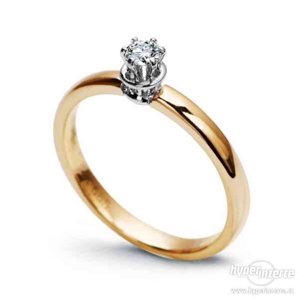 Luxusní zlaté zásnubní prsteny z Itálie - foto 7