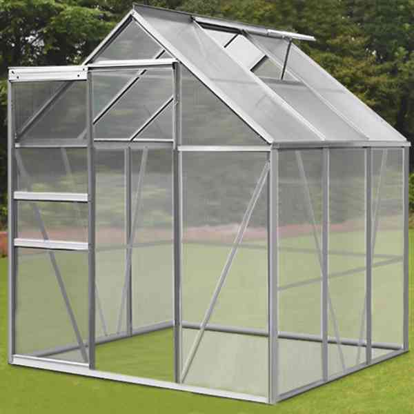 Hliníkový polykarbonátový skleník 5,85 m² | 190 x 190 x 195  - foto 2