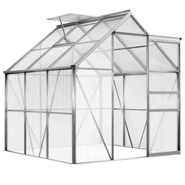Hliníkový polykarbonátový skleník 5,85 m² | 190 x 190 x 195  - foto 5