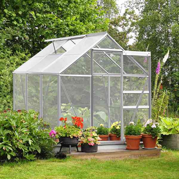 Hliníkový polykarbonátový skleník 5,85 m² | 190 x 190 x 195  - foto 1