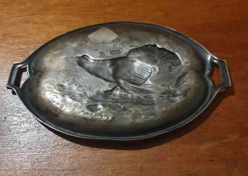 Starožitná miska, materiál: Cín (Pewter). - foto 2