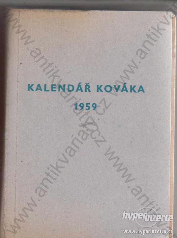 Kalendář Kováka 1959 - foto 1