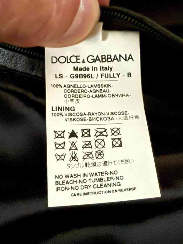 Pánská kožená bunda (parker) Dolce & Gabbana - foto 6