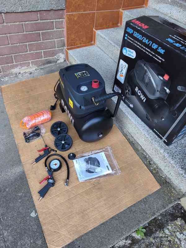 Prodám NEPOUŽITÝ Bezolejový kompresor ROWI DKP 1200/24/1 OF  - foto 2