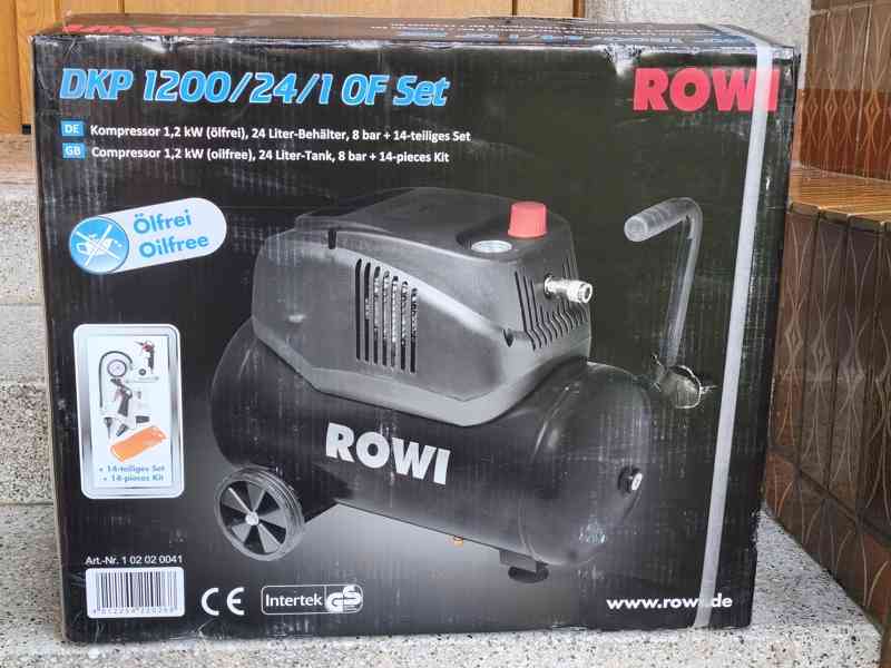 Prodám NEPOUŽITÝ Bezolejový kompresor ROWI DKP 1200/24/1 OF  - foto 5