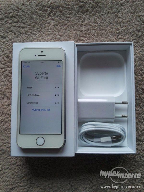 Apple iPhone 5S 16GB Silver pěkný s krabičkou, záruka - foto 2