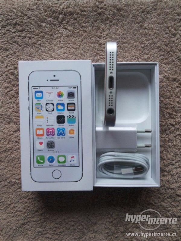 Apple iPhone 5S 16GB Silver pěkný s krabičkou, záruka - foto 6