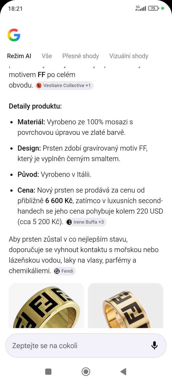 PRSTEN FOREVER FENDI - foto 3