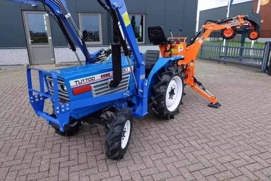 Traktor Iseki TU1700 4wd + BHM95  1026 Draaiuren  Graaflaadc - foto 4