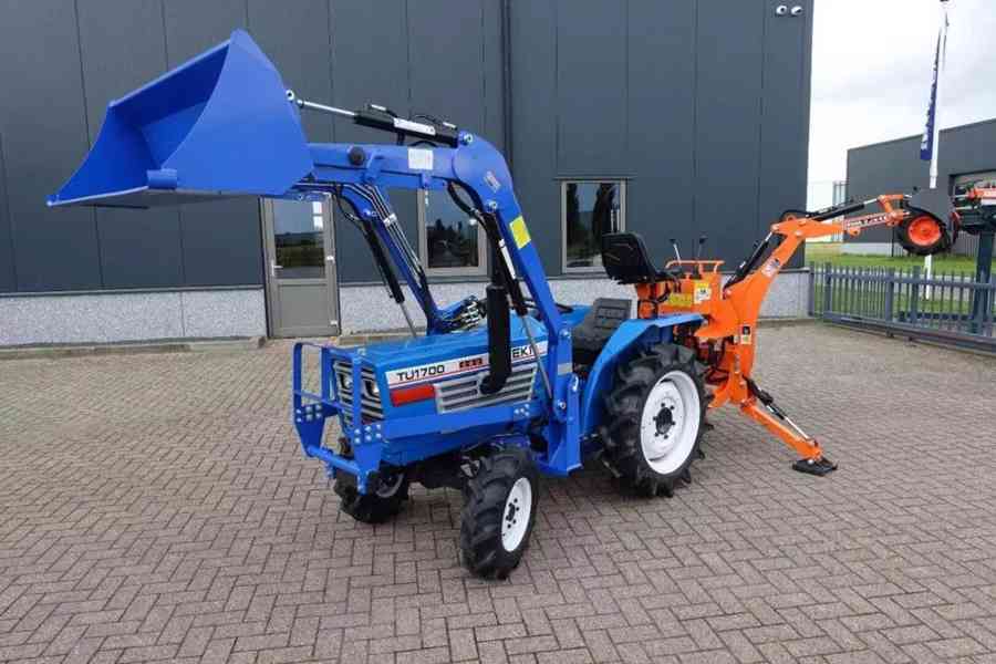 Traktor Iseki TU1700 4wd + BHM95  1026 Draaiuren  Graaflaadc - foto 3