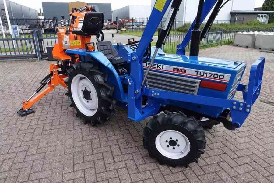 Traktor Iseki TU1700 4wd + BHM95  1026 Draaiuren  Graaflaadc - foto 2