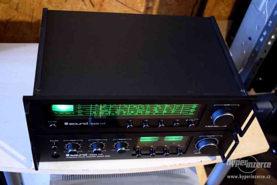 SOUND 1002 + 1003 VINTAGE STEREO ZESILOVAČ TUNER ! - foto 6