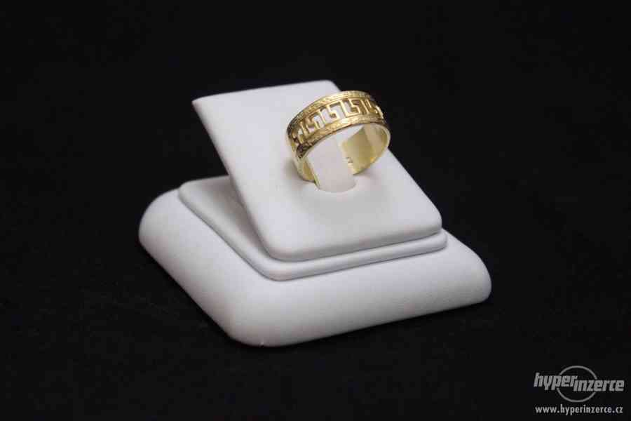 Krásný zlatý prsten 6.79 g - foto 1
