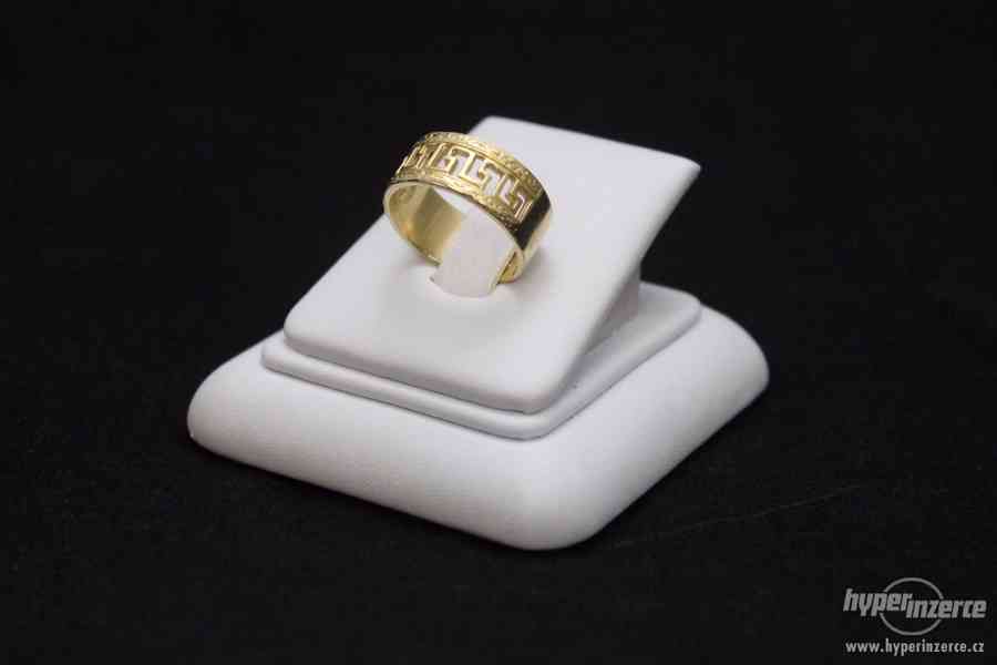 Krásný zlatý prsten 6.79 g - foto 2