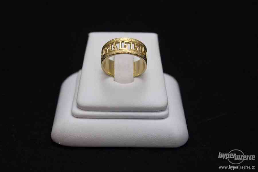 Krásný zlatý prsten 6.79 g - foto 3
