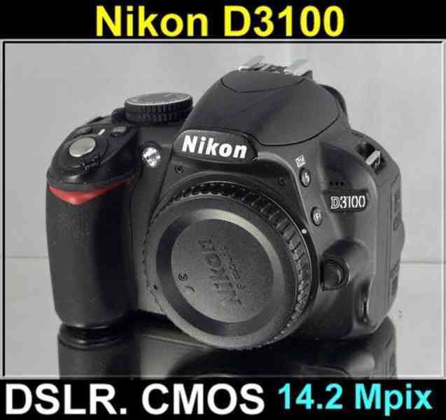 Nikon D3100 **14,2 MPix CCD*Full HDV jen 3800 Exp.
