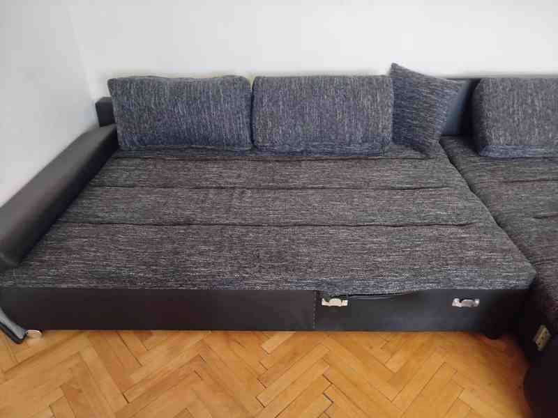 Prodám rozkládací gauč s úložným prostorem - foto 3
