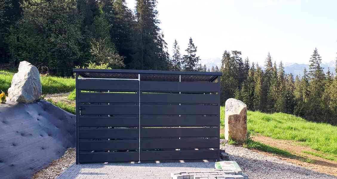 přístřešek na popelnice, spád dozadu 2,5x1,5m TS506 - foto 2