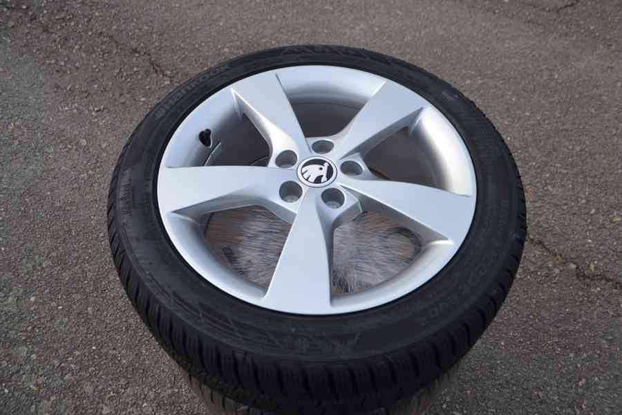 Š.Rapid/ Fabia 3 - NOVÝ zimní Alu komplet– 215/45R16 - foto 2