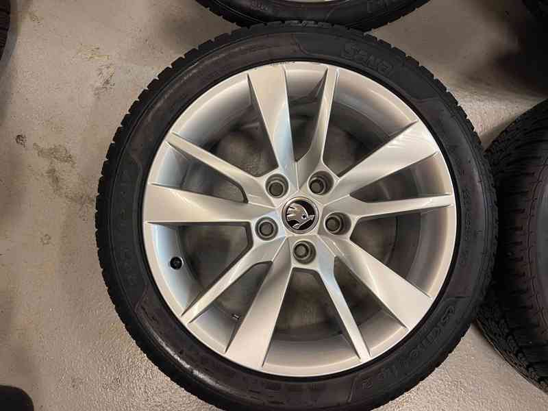 225/45R17 ZIMNÍ PNEU KOLA ŠKODA OCTAVIA III 5X112 7x17 ET49 - foto 2