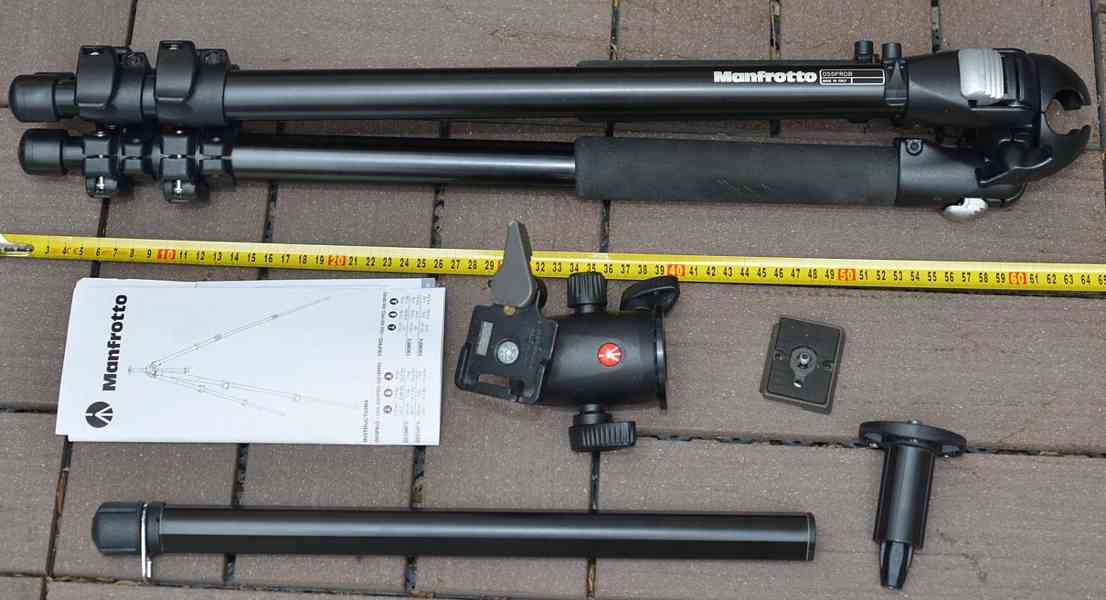 Manfrotto 055PROB+498RC2 Výška: 178cm*nosnost 7Kg* - foto 3