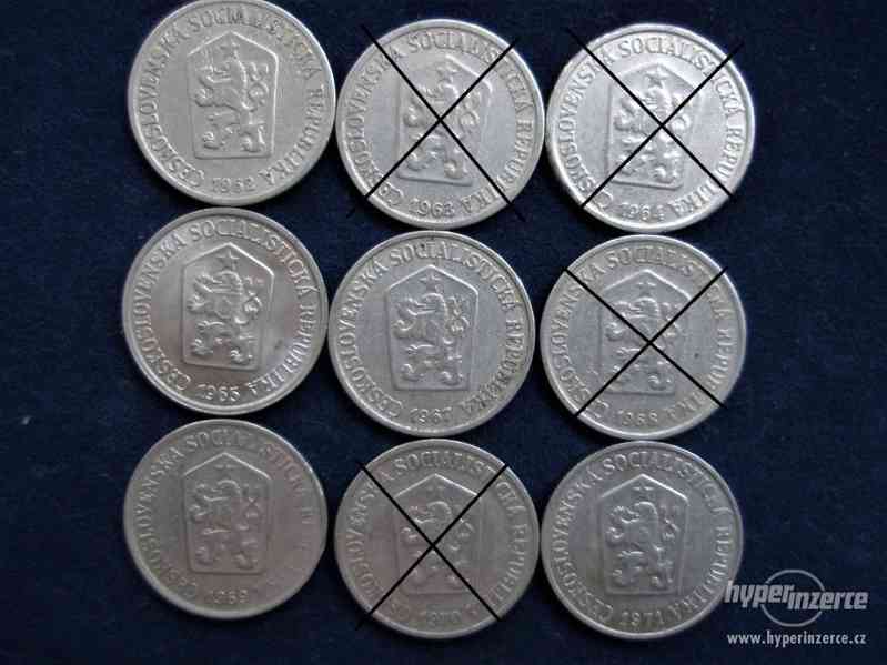 ČSR mince - 10 hal, 25 hal a 1 koruna, - foto 2
