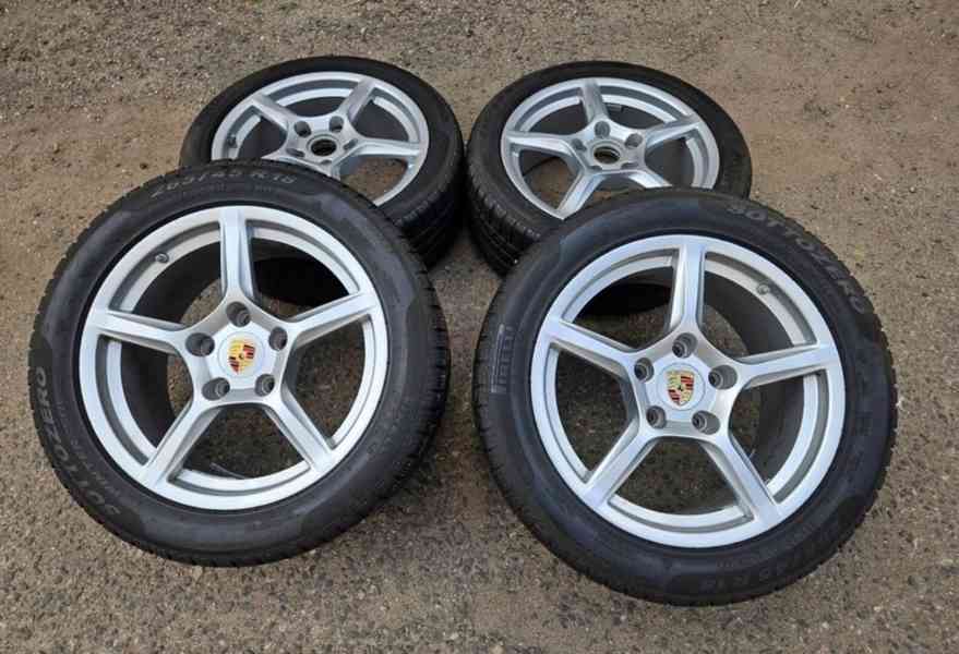 Originální alu kola Porsche 5x130 + Pirelli pneu 18"  Prodám - foto 2