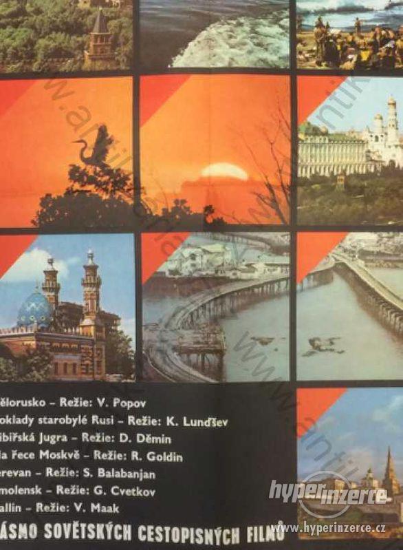 Sedm zastavení v SSSR V. Hlavatý film plakat 72x46 - foto 1