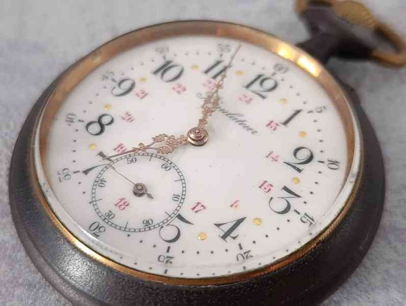 Obrovské kapesní hodinky Regulateur 67mm s průhlednou pracho - foto 8