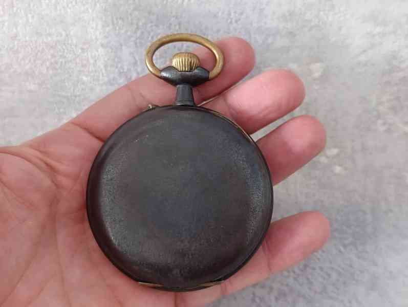 Obrovské kapesní hodinky Regulateur 67mm s průhlednou pracho - foto 2