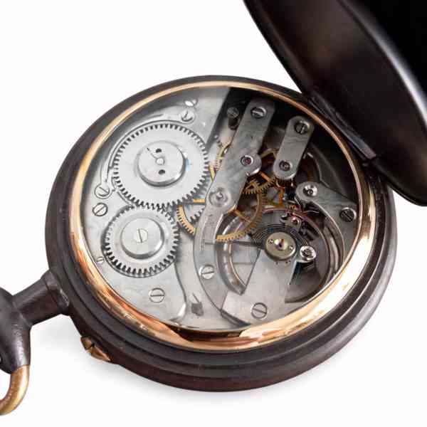 Obrovské kapesní hodinky Regulateur 67mm s průhlednou pracho - foto 19