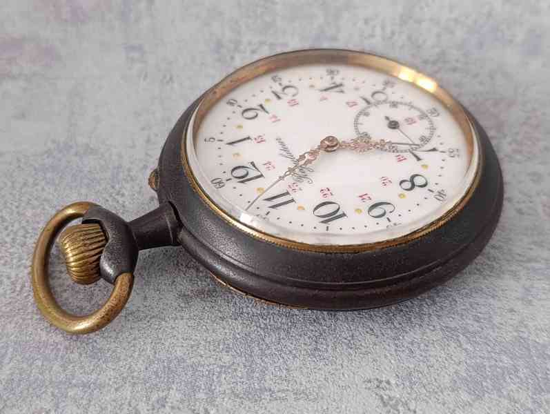 Obrovské kapesní hodinky Regulateur 67mm s průhlednou pracho - foto 7