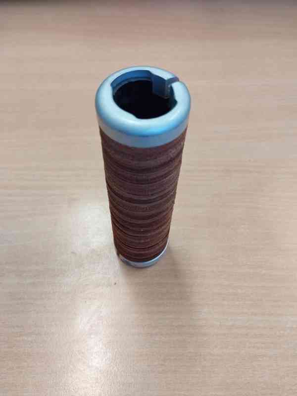 Kožené gripy Brooks Plump Leather Grips hnědé - foto 3