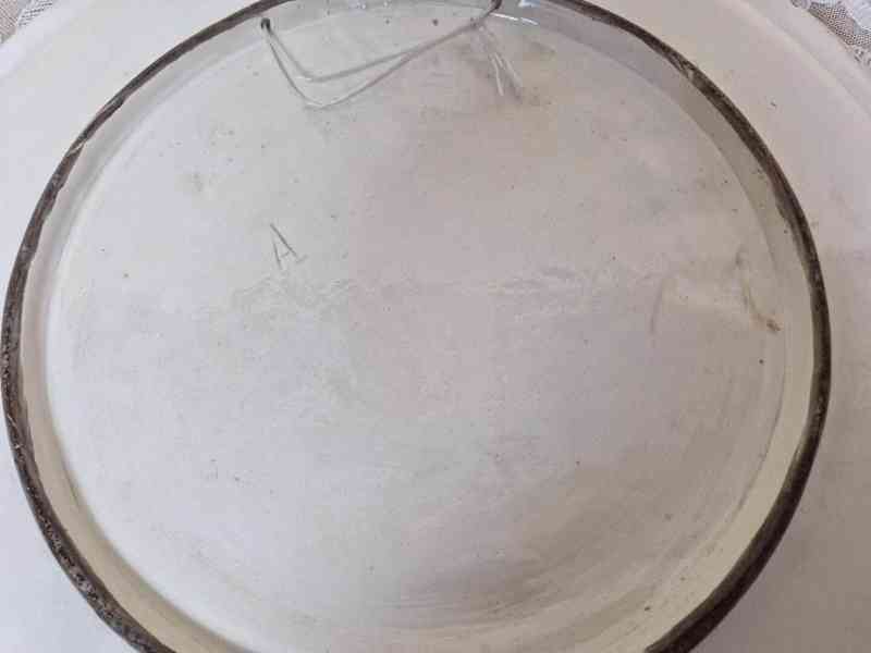 Vzácný starý pestře malovaný Talíř Mongolsko 60cm!!! - foto 5